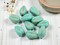 *10* 19x11mm Gold Washed Opaque Turquoise Vintage Style Acrylic Beads